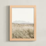 "highland prairie III" - Art Print in Wheat by Kamala Nahas - Framed
