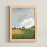 "Summer Path" - Art Print in Summer Green by Stephanie Goos Johnson - Framed