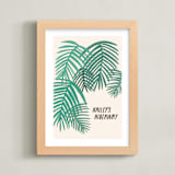 "Tropical Dreaming" - Personalized Art Print in Tropical Blush by Alicia Schultz - Framed