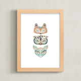 "Into the Woods" - Art Print in Ocean by Sarah Green - Framed