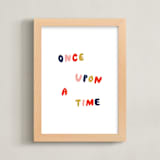 "Once Upon a Time" - Art Print in Prince by June Letters Studio - Framed
