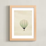 "Mint Dreams" - Art Print in Dawn Yellow by Caroline Mint - Framed