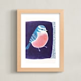 "Still 2" - Art Print in amethyst, blue and pink by Victoria Johnson - Framed