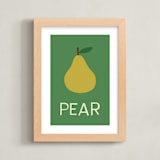 "fruit III" - Art Print in Green by Ellen Schlegelmilch - Framed