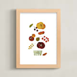 "Tomato Season" - Art Print in Green Zebra by Kayla King - Framed