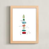 "On the Move" - Art Print in Multi-color by Kelly Ventura - Framed