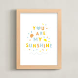 "Sunshine Letters" - Art Print in Pastel by Ariel Rutland - Framed