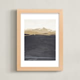 "Journey to Great Heights" - Art Print in navy by Marla Beyer - Framed