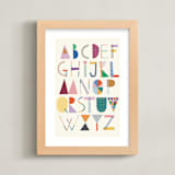 "The Most Colorful Alphabet" - Art Print in Rainbow by lulu and isabelle - Framed