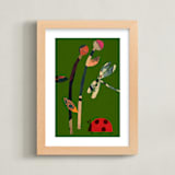 "On the Ground 1" - Art Print in Leaf by Sumak Studio - Framed
