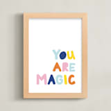 "Colorful - You are Magic" - Art Print in Sky by Jessica Prout - Framed