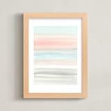 "Summer Horizon" - Art Print in White by Little Valley Studio - Framed