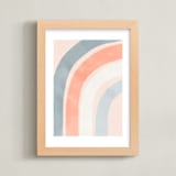 "Spring Rainbow" - Art Print in Blush by Iveta Angelova - Framed