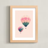 "Follow the Stars" - Art Print in Bubblegum by Caroline Mint - Framed