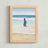 "Oxnard Zachary I" - Art Print in Cerulean Blue by Annie Seaton - Framed
