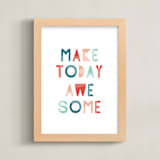 "Awesome" - Art Print in Jello by Christie Garcia - Framed