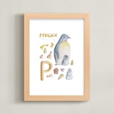 "P is for penguin" - Art Print in P is for penguin by Anastasia Semanina - Framed