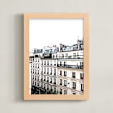 "The Colors of Paris" - Art Print in Blue by Alison Holcomb - Framed