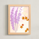 "Lilac Fields" - Art Print in Lilac by Haley Warner - Framed