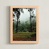 "Foggy Rwanda" - Art Print in Green by Alison Holcomb - Framed