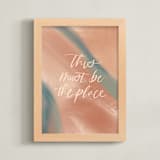 "This Must Be The Place" - Art Print in Terra Cotta Blush by Amanda Houston - Framed