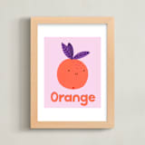 "My Fruity Family II" - Art Print in Light Pink by Marta Crea - Framed