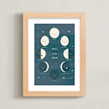 "Faces of the Moon" - Art Print in Slate by Ani Somi - Framed