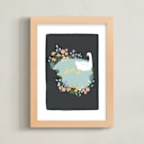 "little duck pond" - Art Print in Twilight by Karidy Walker - Framed