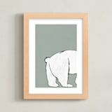 "Polar 2" - Art Print in Sage by Anne Ciotola - Framed