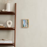 "Nature lines" - Art Print in Blue and Yellow by Teo - In a Room