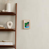 "Two Explorers I" - Art Print in Emerald Green by Mojca Dolinar - In a Room