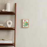 "Cactus In Bloom" - Art Print in Cactus Green by Lizzie Bowman - In a Room