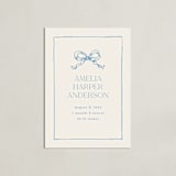 "Baby's Bow: Custom Print" - Custom Print in Dusty Blue by Cass Loh - Unframed