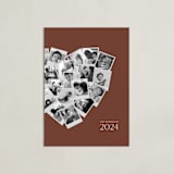 "Modern Heart Snapshot Mix® Warm Tones" - Framed Photo in Rustique by Minted - Unframed