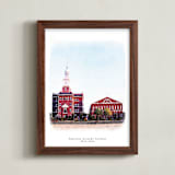 "Your Campus: Portrait Orientation Custom Print" - Custom Print in Paper by Minted - Framed