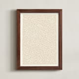 "Broadleaf" - Art Print in Warm Sand by Emily Kariniemi - Framed