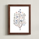 "Tree of Life" - Art Print in Blue Jay by Eve Schultz - Framed