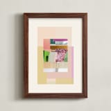 "Nora" - Art Print in Blush by Lindsay Megahed - Framed