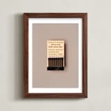 "Famous Food Black" - Art Print in Barbeque Black by Andrew McClintock - Framed