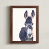 "Jenny" - Art Print in White by Melinda Denison - Framed