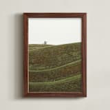 "Swooped I" - Art Print in Bog by Kamala Nahas - Framed
