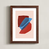 "paper space I" - Art Print in rocket pop by Carrie Moradi - Framed