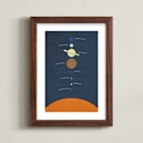 "Solar" - Art Print in White by Jennifer Morehead - Framed