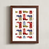 "Howdy Partner 3" - Art Print in Multi by Gabrielle Neil - Framed