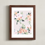 "Park Visit" - Art Print in Cheeks by Petra Kern - Framed