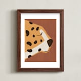 "Dreaming Of Africa" - Art Print in Terracotta by Nancy Noreth - Framed