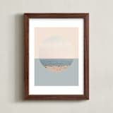 "Endless Horizon" - Art Print in White by Kimberly Young - Framed