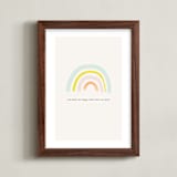 "You Make Me Happy" - Art Print in White by Joyce Pinheiro - Framed