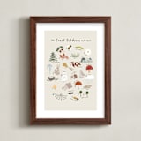 "The great outdoors alphabet" - Art Print in Nature by Maja Cunningham - Framed
