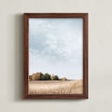 "Prairie View" - Art Print in Toasted Wheat by Karen Kaul - Framed